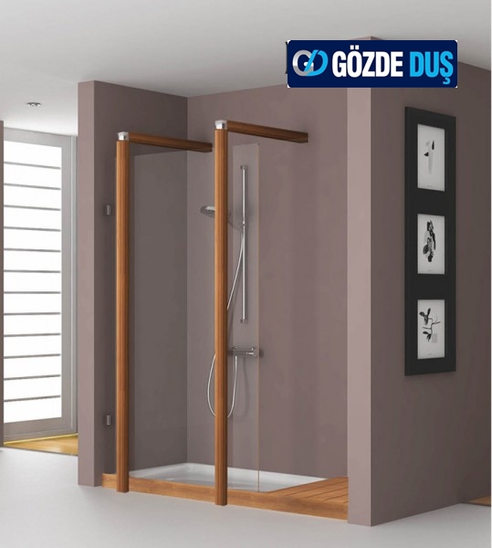 2 Duvar Lüx Duşakabin Es-Wood Ms 24
